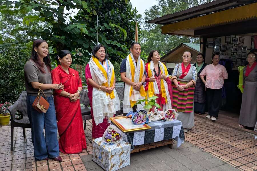 Felicitation of Ex-Principal Chief Executive Officer and Smt. Kabita Rai