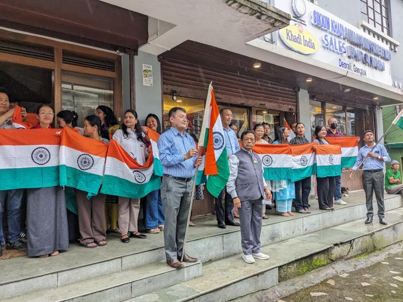 Gathering with the Tiranga