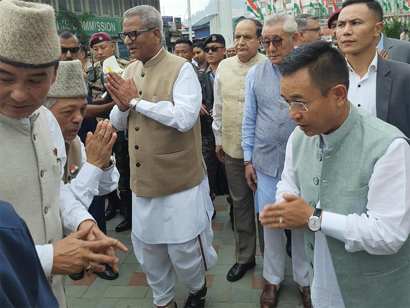 Guests greeted at the Sikkim Khadi & V.I. Board stall